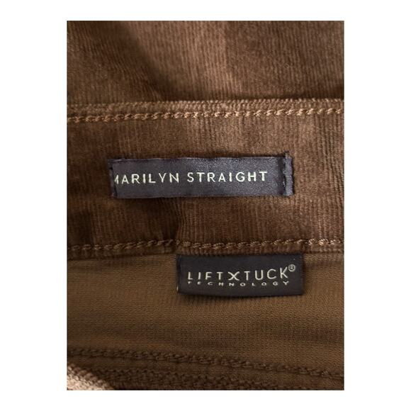 NYDJ Marilyn straight corduroy pants brown size 18 - Picture 6 of 8